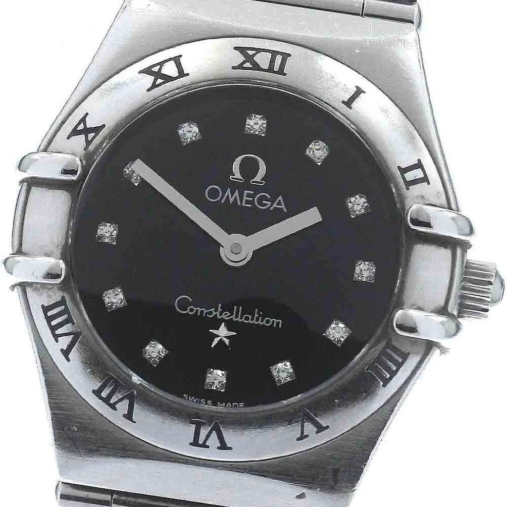 Omega Constellation Mini 156256 12p Diamond Quartz Ladies Watch885283
